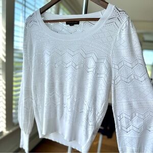 Banana Republic Sweater with Long Sleeves, scoop neck, open knit, loose fit